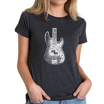 Bass Guitar - Women's Premium Blend Word Art T-shirt