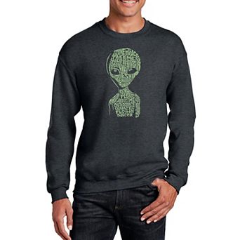 Alien - Mens Word Art Crewneck Sweatshirt