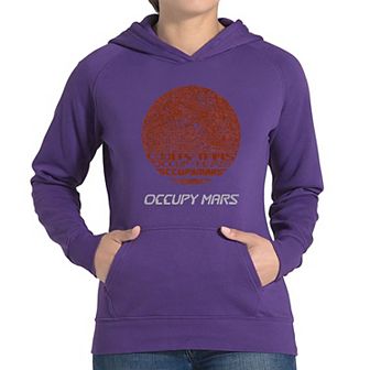 Occupy Mars - Women's Word Art Hooded Sweatshirt