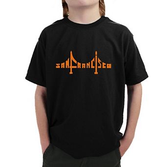 San Francisco Bridge - Boy's Word Art T-shirt