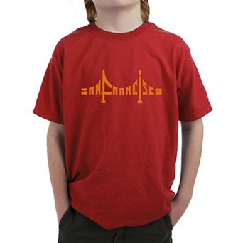 San Francisco Bridge - Boy's Word Art T-shirt