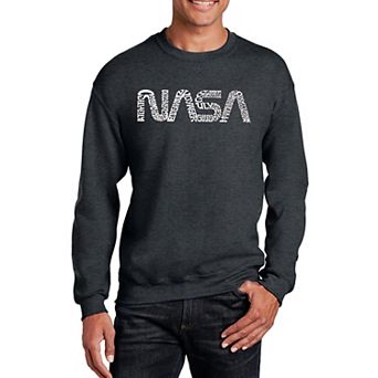 Worm Nasa - Men's Word Art Crewneck Sweatshirt