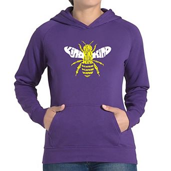 Bee Kind - Women's Word Art Hooded Sweatshirt