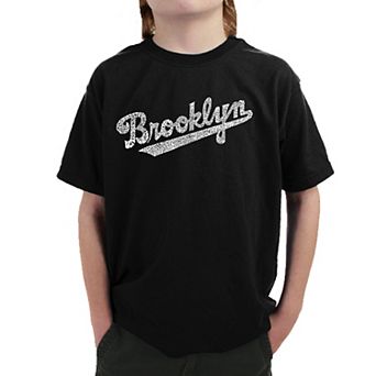 Brooklyn Neighborhoods - Boy's Word Art T-shirt