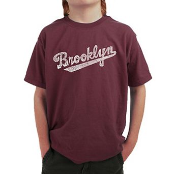 Brooklyn Neighborhoods - Boy's Word Art T-shirt