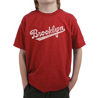 Brooklyn Neighborhoods - Boy's Word Art T-shirt