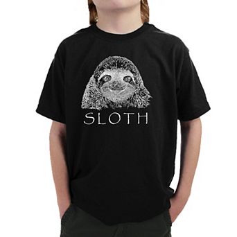 Sloth - Boy's Word Art T-shirt