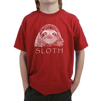Sloth - Boy's Word Art T-shirt