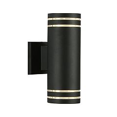 Pryce 1 Light Matte Black And Gold Satin Brass Mid-century Modern Wall  Sconce Fixture With Metal Cone Shade