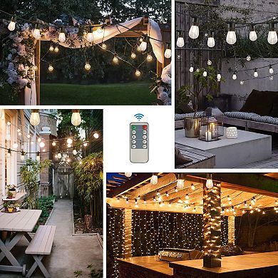 48-ft Plug-in Black Indoor/Outdoor String Light