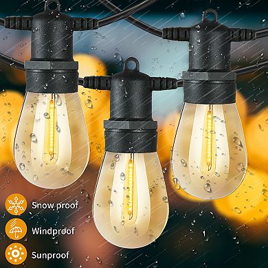 48-ft Plug-in Black Indoor/Outdoor String Light