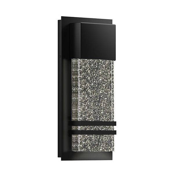 14 inch Outdoor Wall Sconce 12W Crystal Bubble Glass Modern LED Wall