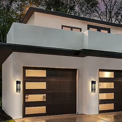 14 inch Outdoor Wall Sconce 12W Crystal Bubble Glass Modern LED Wall Fixture