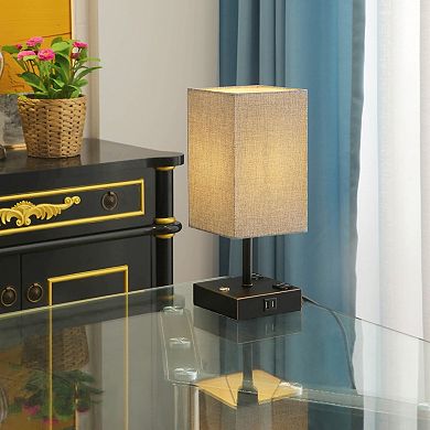 Touch Table Lamp with 2 USB Charging Ports