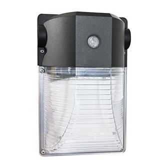 26W Integrated LED Bronze Mini Wall Pack Light Dusk to Dawn 2730LM 5000K