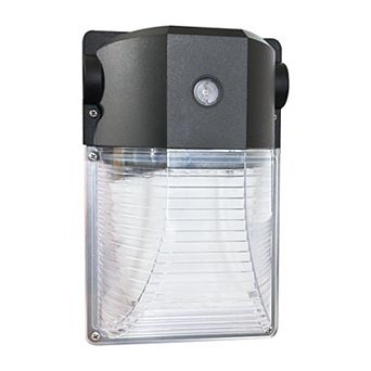 26W Integrated LED Bronze Mini Wall Pack Light Dusk to Dawn 2730LM 5000K