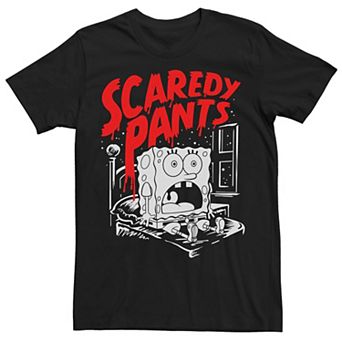 Men's SpongeBob ScaredyPants Poster Graphic Tee
