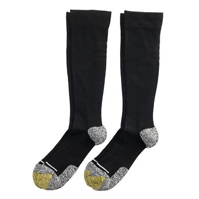 Men's GOLDTOE® 2-Pack Mild Compression Knee High Comfort Socks Set