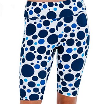 Women's High Waisted Long Bike Swim Shorts