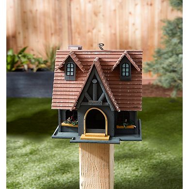 Wood Cottage Bird House