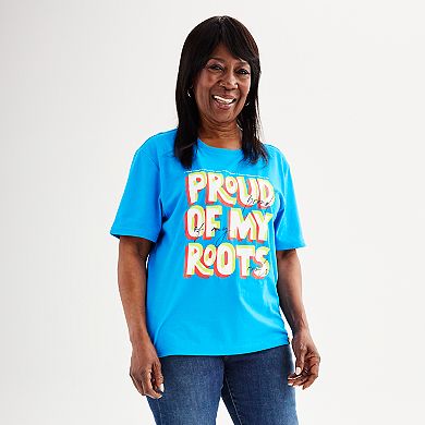 Adult Sonoma Community™ Black History Month Proud of My Roots Short Sleeve Tee