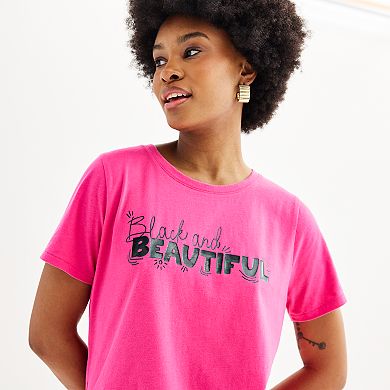 Women's Sonoma Community™ Black History Month Beautiful Short Sleeve Tee
