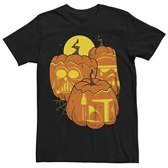 Men's Star Wars Dark Side Carved Pumpkins Graphic Tee