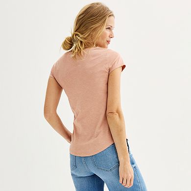 Petite Sonoma Goods For Life Everyday Short Sleeve V-Neck Tee