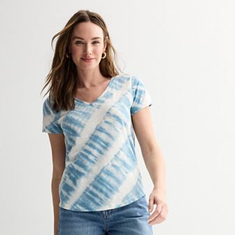 Petite Sonoma Goods For Life® Everyday Short Sleeve V-Neck Tee