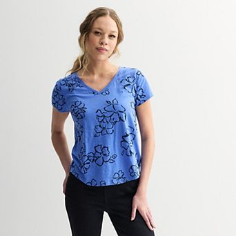 Petite Sonoma Goods For Life® Everyday Short Sleeve V-Neck Tee