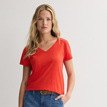Petite Sonoma Goods For Life® Everyday Short Sleeve V-Neck Tee