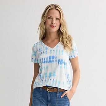 Petite Sonoma Goods For Life® Everyday Short Sleeve V-Neck Tee