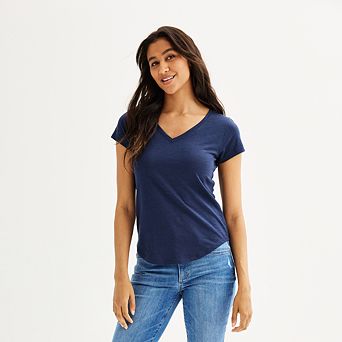 Petite Sonoma Goods For Life® Everyday Short Sleeve V-Neck Tee