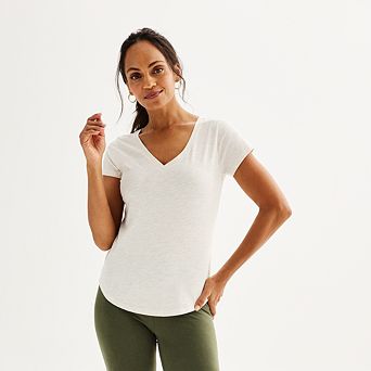 Petite Sonoma Goods For Life® Everyday Short Sleeve V-Neck Tee