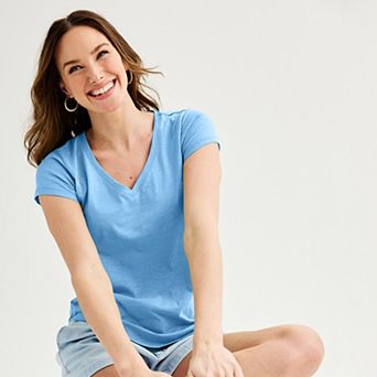 Petite Sonoma Goods For Life® Everyday Short Sleeve V-Neck Tee