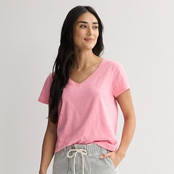 Petite Sonoma Goods For Life® Everyday Short Sleeve V-Neck Tee