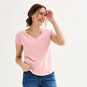 Petite Sonoma Goods For Life® Everyday Short Sleeve V-Neck Tee