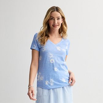 Petite Sonoma Goods For Life® Everyday Short Sleeve V-Neck Tee