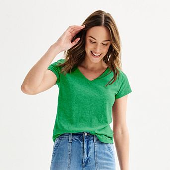 Petite Sonoma Goods For Life® Everyday Short Sleeve V-Neck Tee