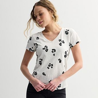 Petite Sonoma Goods For Life® Everyday Short Sleeve V-Neck Tee