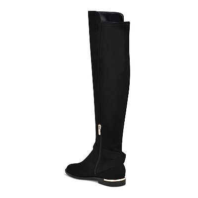 Women Nine West Black Over the Knee Boots with Zipper display picture 1
