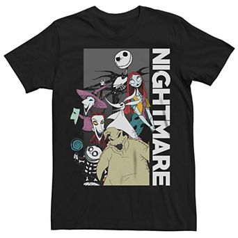 Disney's The Nightmare Before Christmas Big & Tall Team Stacked Graphic Tee