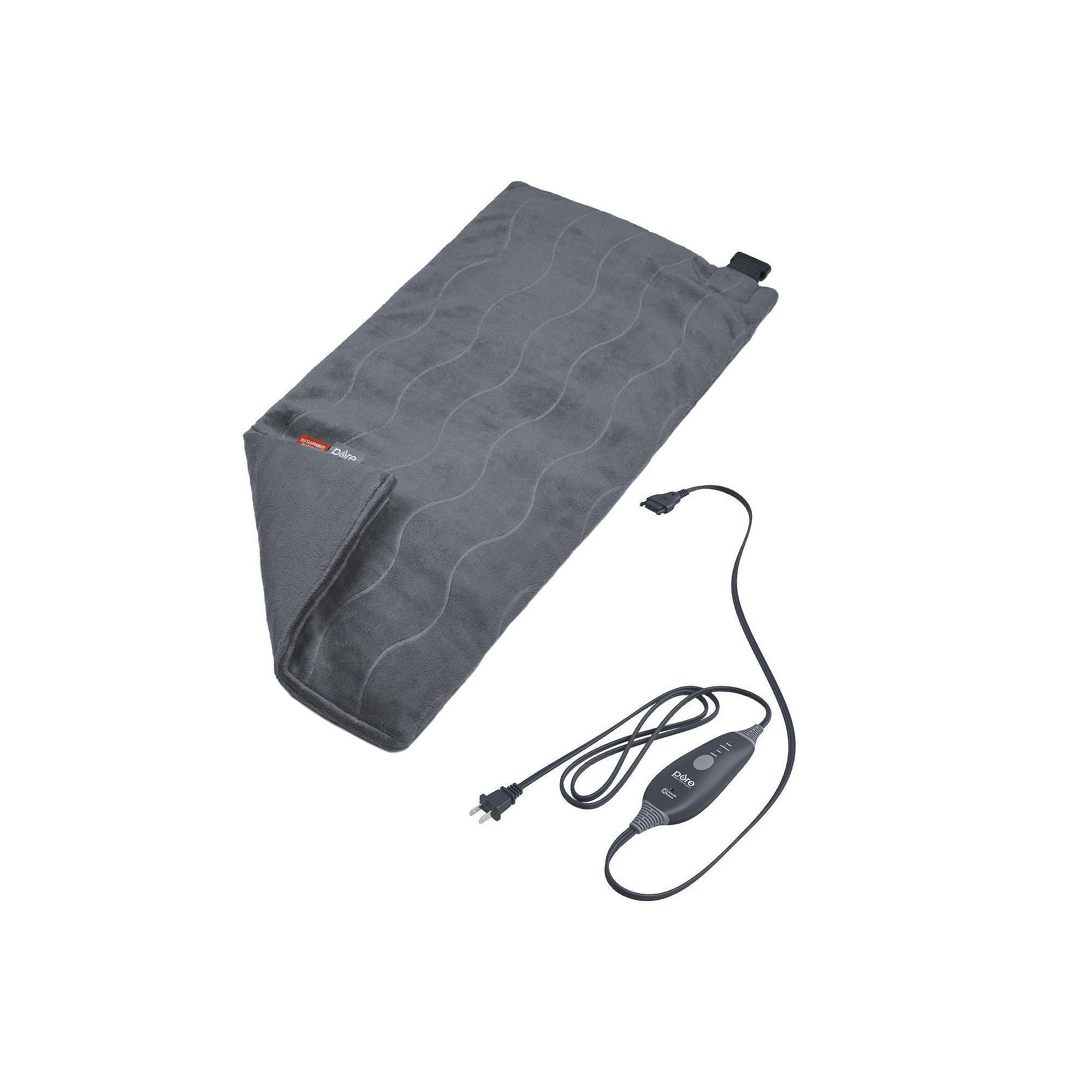 Pure Enrichment Extra-Large Heating Pad with Far Infrared Technology, Gray