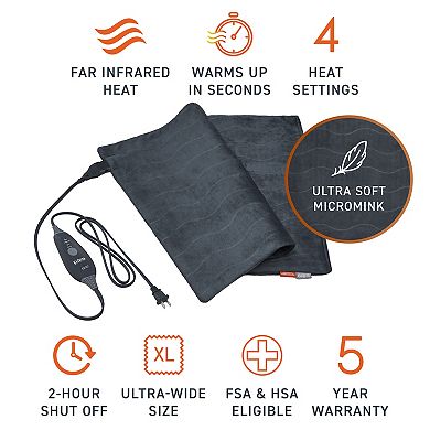 Pure Enrichment PureRelief Pro Far Infrared Ultra-Wide Heating Pad