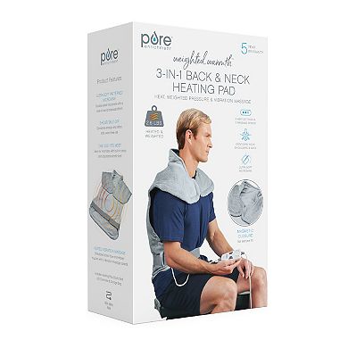 Pure Enrichment WeightedWarmth 3-in-1 Back & Neck Heating Pad