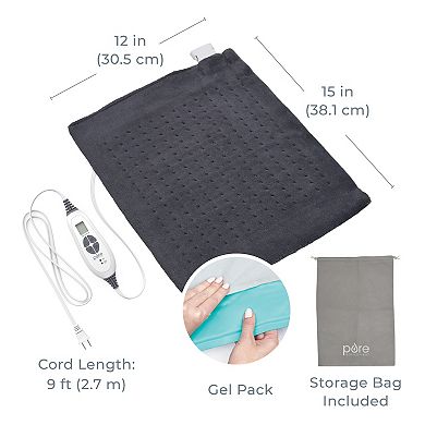 Pure Enrichment PureRelief Duo 2-in-1 Heating Pad with Removable Hot/Cold Gel Pack