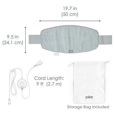 Pure Enrichment PureRadiance Lumbar & Abdominal Luxury Heating Pad