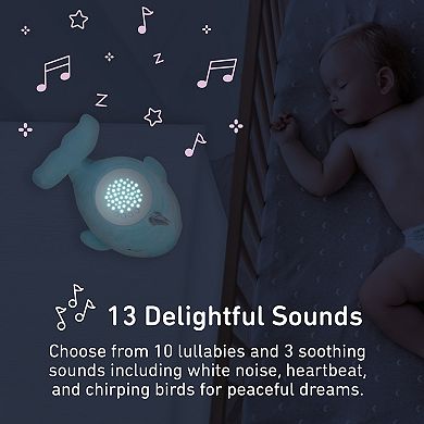 Pure Enrichment PureBaby™ Sound Sleepers Portable Sound Plush Narwhal Sleep Aid Machine & Star Projector