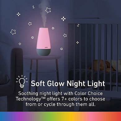 Pure Enrichment PureBaby® 3-in-1 Whisper-Quiet Humidifier, Color Changing Night Light, & Essential Oil Diffuser