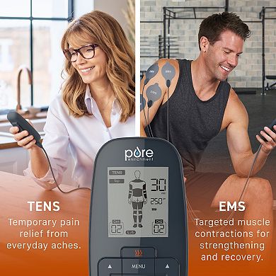 Pure Enrichment PurePulse™ Trio TENS & EMS Muscle Stimulator + Heat